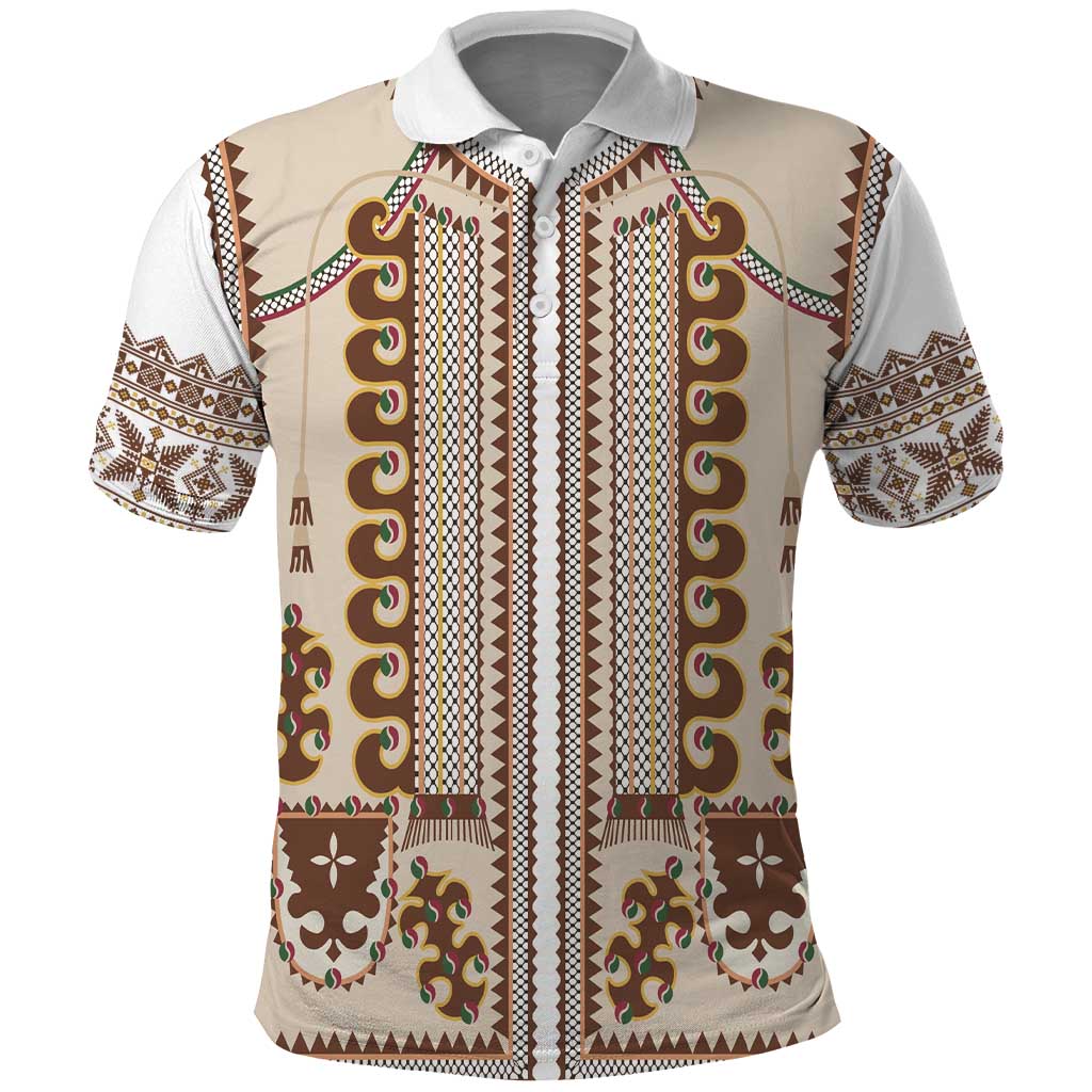 Hutsul Keptar Ukraine Polo Shirt Carpathian Folk Embroidery Heritage Style - Wonder Print Shop