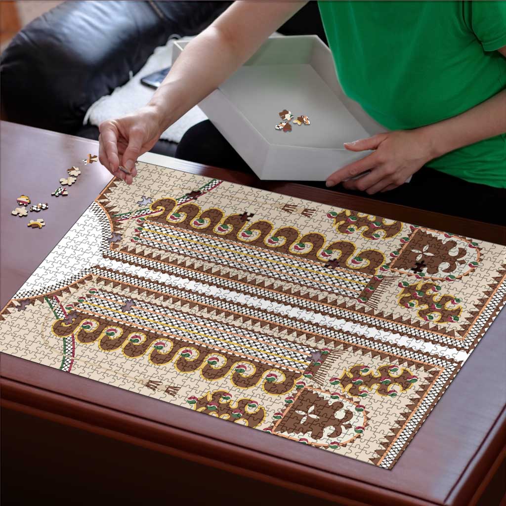 Hutsul Keptar Ukraine Puzzle Carpathian Folk Embroidery Heritage Style - Wonder Print Shop