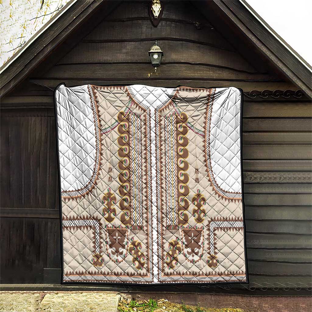 Hutsul Keptar Ukraine Quilt Carpathian Folk Embroidery Heritage Style - Wonder Print Shop