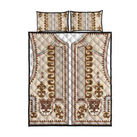 Hutsul Keptar Ukraine Quilt Bed Set Carpathian Folk Embroidery Heritage Style - Wonder Print Shop