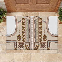 Hutsul Keptar Ukraine Rubber Doormat Carpathian Folk Embroidery Heritage Style - Wonder Print Shop