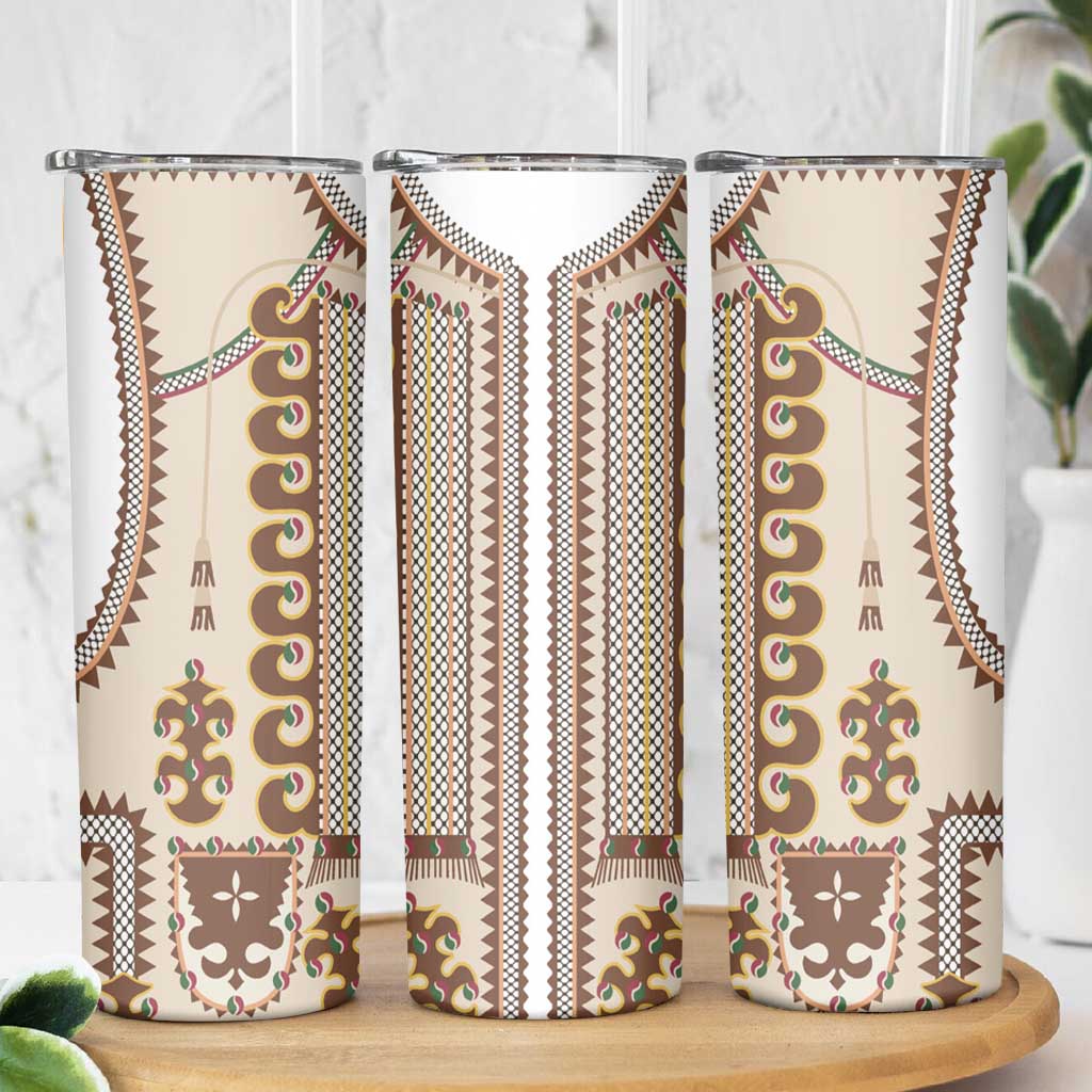 Hutsul Keptar Ukraine Skinny Tumbler Carpathian Folk Embroidery Heritage Style - Wonder Print Shop