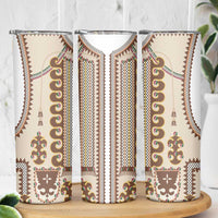 Hutsul Keptar Ukraine Skinny Tumbler Carpathian Folk Embroidery Heritage Style - Wonder Print Shop
