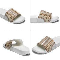 Hutsul Keptar Ukraine Slide Sandals Carpathian Folk Embroidery Heritage Style - Wonder Print Shop