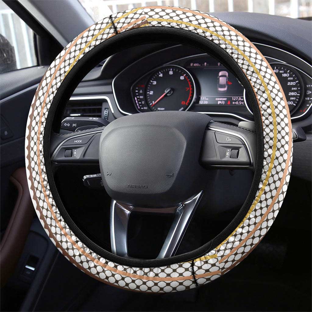 Hutsul Keptar Ukraine Steering Wheel Cover Carpathian Folk Embroidery Heritage Style - Wonder Print Shop