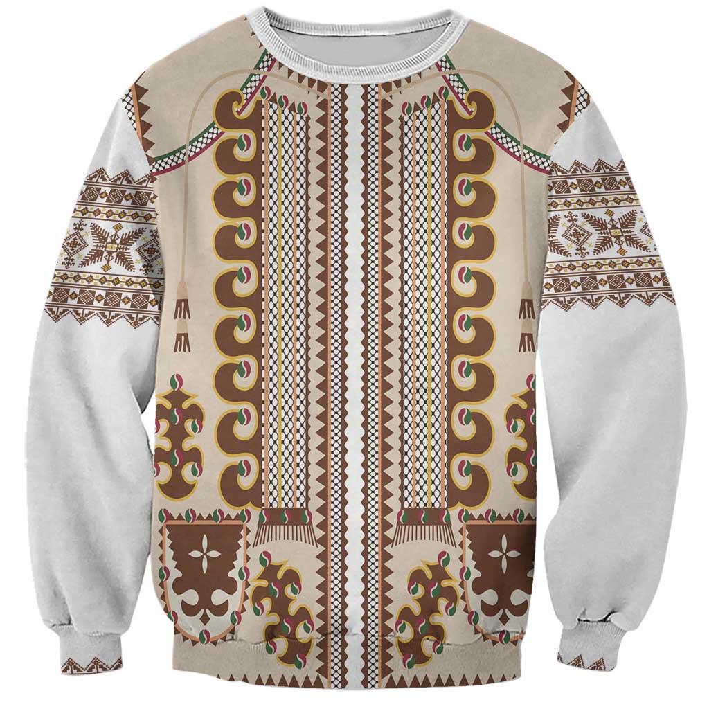 Hutsul Keptar Ukraine Sweatshirt Carpathian Folk Embroidery Heritage Style - Wonder Print Shop