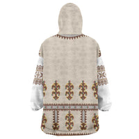 Hutsul Keptar Ukraine Wearable Blanket Hoodie Carpathian Folk Embroidery Heritage Style - Wonder Print Shop