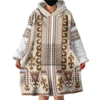 Hutsul Keptar Ukraine Wearable Blanket Hoodie Carpathian Folk Embroidery Heritage Style - Wonder Print Shop