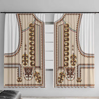 Hutsul Keptar Ukraine Window Curtain Carpathian Folk Embroidery Heritage Style - Wonder Print Shop