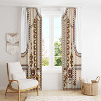 Hutsul Keptar Ukraine Window Curtain Carpathian Folk Embroidery Heritage Style - Wonder Print Shop