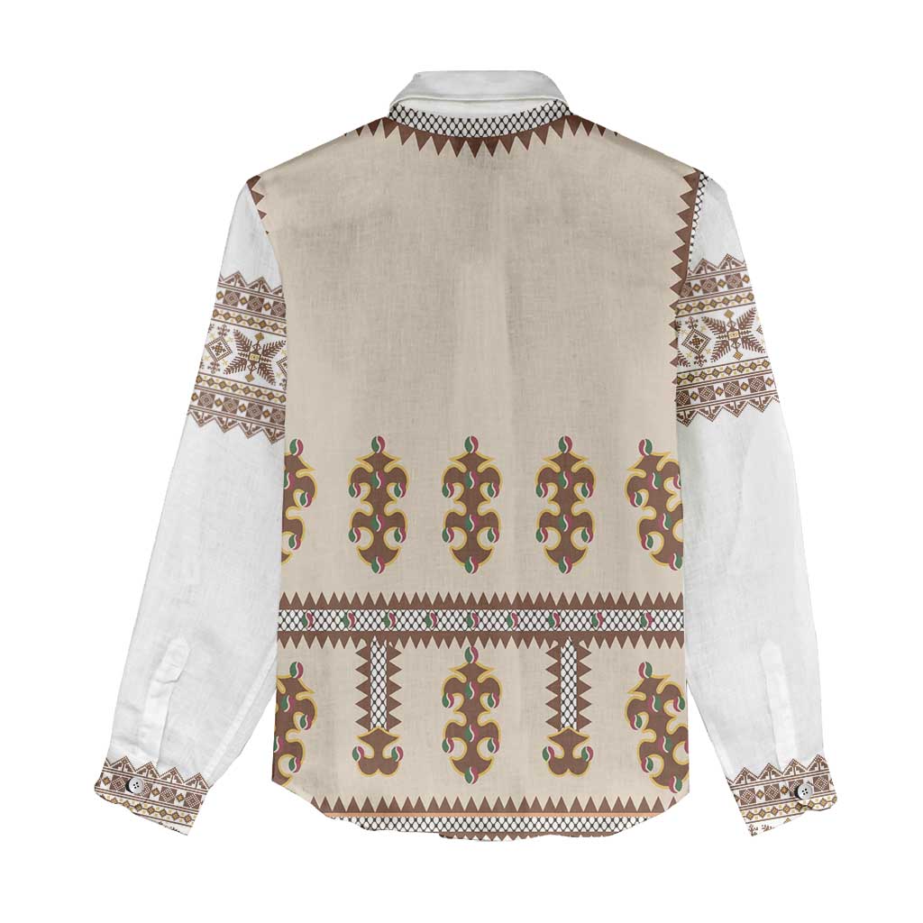 Hutsul Keptar Ukraine Women Casual Shirt Carpathian Folk Embroidery Heritage Style - Wonder Print Shop