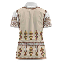 Hutsul Keptar Ukraine Women Polo Shirt Carpathian Folk Embroidery Heritage Style - Wonder Print Shop