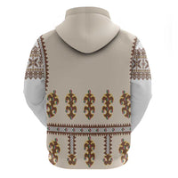 Hutsul Keptar Ukraine Zip Hoodie Carpathian Folk Embroidery Heritage Style - Wonder Print Shop