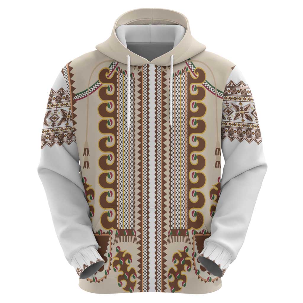 Hutsul Keptar Ukraine Zip Hoodie Carpathian Folk Embroidery Heritage Style - Wonder Print Shop