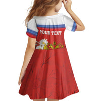 Personalized Russia Family Matching Tank Maxi Dress and Hawaiian Shirt Coat Of Arms With Chamomile Flower