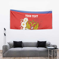 Personalized Russia Tapestry Coat Of Arms With Chamomile Flower