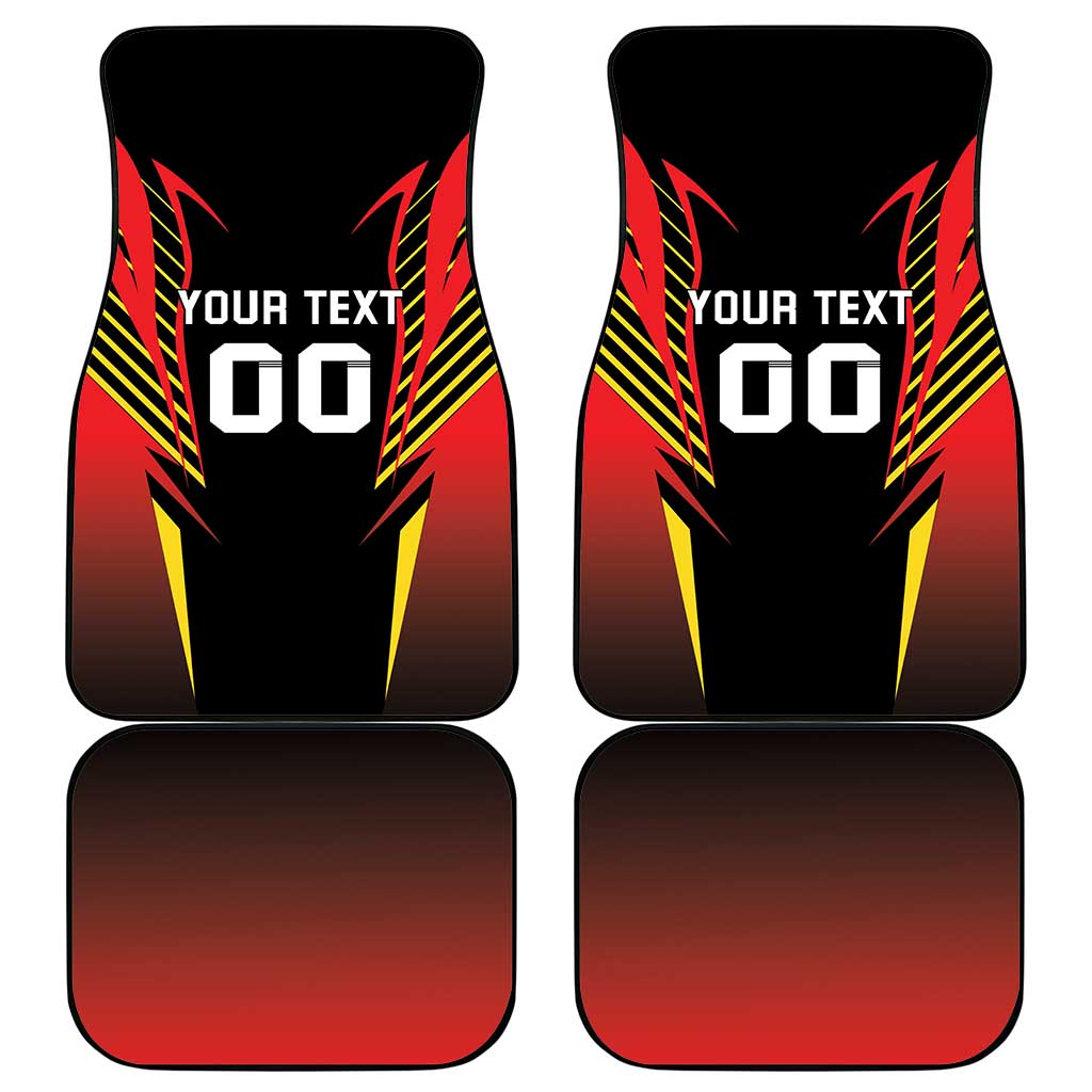 Custom Belgium Football Car Mats Les Diables rouges Devil Mascot
