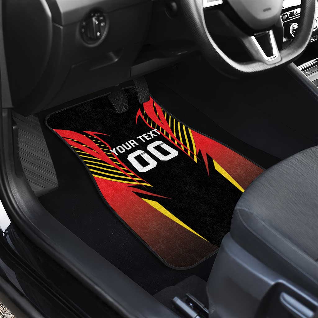 Custom Belgium Football Car Mats Les Diables rouges Devil Mascot