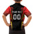 Custom Belgium Football Family Matching Off The Shoulder Long Sleeve Dress and Hawaiian Shirt Les Diables rouges Devil Mascot