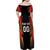 Custom Belgium Football Family Matching Off Shoulder Maxi Dress and Hawaiian Shirt Les Diables rouges Devil Mascot