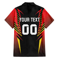 Custom Belgium Football Family Matching Short Sleeve Bodycon Dress and Hawaiian Shirt Les Diables rouges Devil Mascot