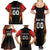Custom Belgium Football Family Matching Summer Maxi Dress and Hawaiian Shirt Les Diables rouges Devil Mascot