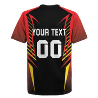 Custom Belgium Football Rugby Jersey Les Diables rouges Devil Mascot