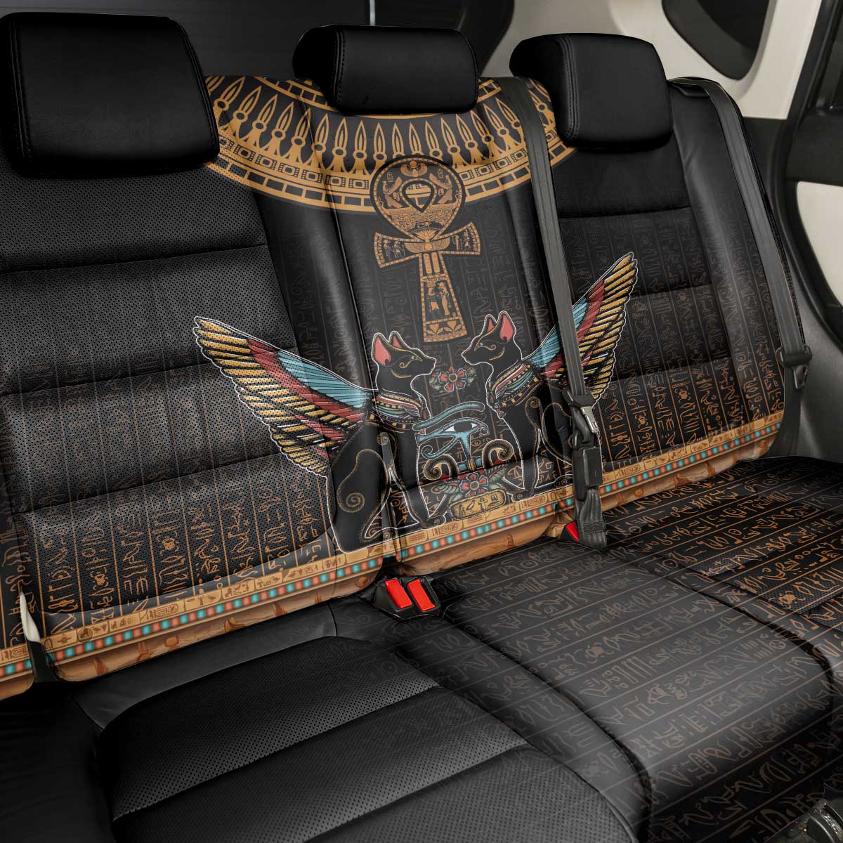 Ankh Egypt Back Car Seat Cover Ankh Egyptian Hieroglyphs Alphabet