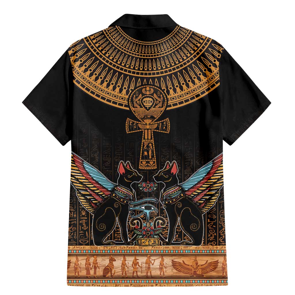 Ankh Egypt Family Matching Mermaid Dress and Hawaiian Shirt Ankh Egyptian Hieroglyphs Alphabet