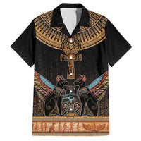 Ankh Egypt Family Matching Short Sleeve Bodycon Dress and Hawaiian Shirt Ankh Egyptian Hieroglyphs Alphabet