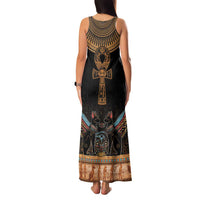 Ankh Egypt Family Matching Tank Maxi Dress and Hawaiian Shirt Ankh Egyptian Hieroglyphs Alphabet