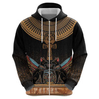 Ankh Egypt Zip Hoodie Ankh Egyptian Hieroglyphs Alphabet