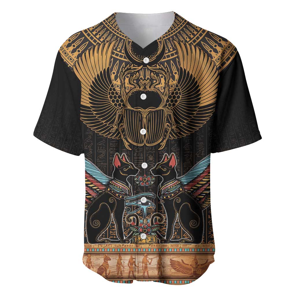 The Scarab Beetle Baseball Jersey Egyptian Hieroglyphs Alphabet