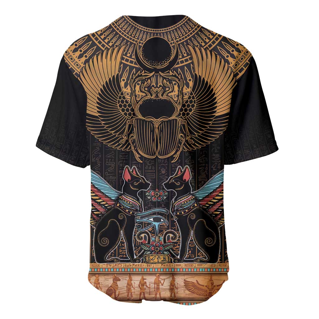 The Scarab Beetle Baseball Jersey Egyptian Hieroglyphs Alphabet