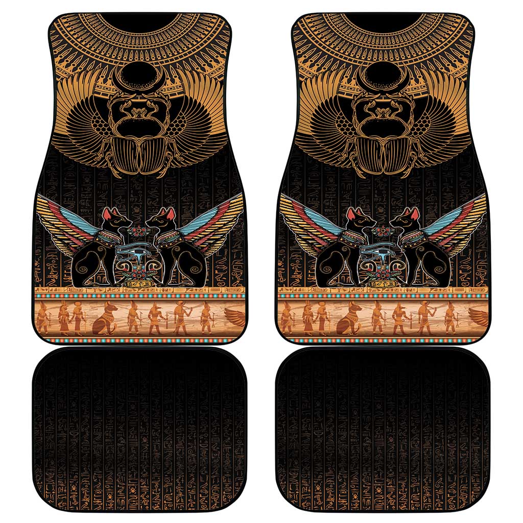 The Scarab Beetle Car Mats Egyptian Hieroglyphs Alphabet