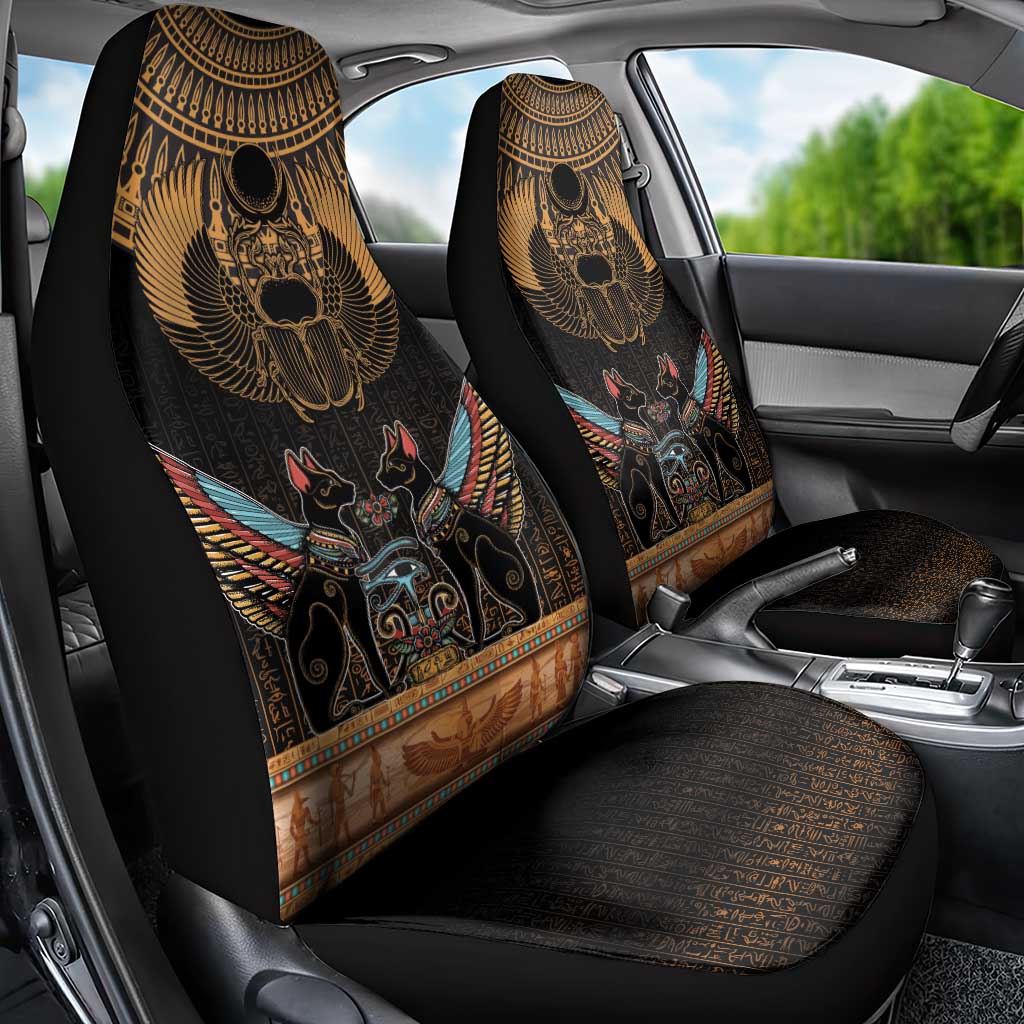 The Scarab Beetle Car Seat Cover Egyptian Hieroglyphs Alphabet