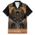 The Scarab Beetle Family Matching Off The Shoulder Long Sleeve Dress and Hawaiian Shirt Egyptian Hieroglyphs Alphabet