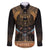 The Scarab Beetle Family Matching Off The Shoulder Long Sleeve Dress and Hawaiian Shirt Egyptian Hieroglyphs Alphabet