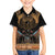The Scarab Beetle Family Matching Off The Shoulder Long Sleeve Dress and Hawaiian Shirt Egyptian Hieroglyphs Alphabet