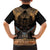 The Scarab Beetle Family Matching Short Sleeve Bodycon Dress and Hawaiian Shirt Egyptian Hieroglyphs Alphabet