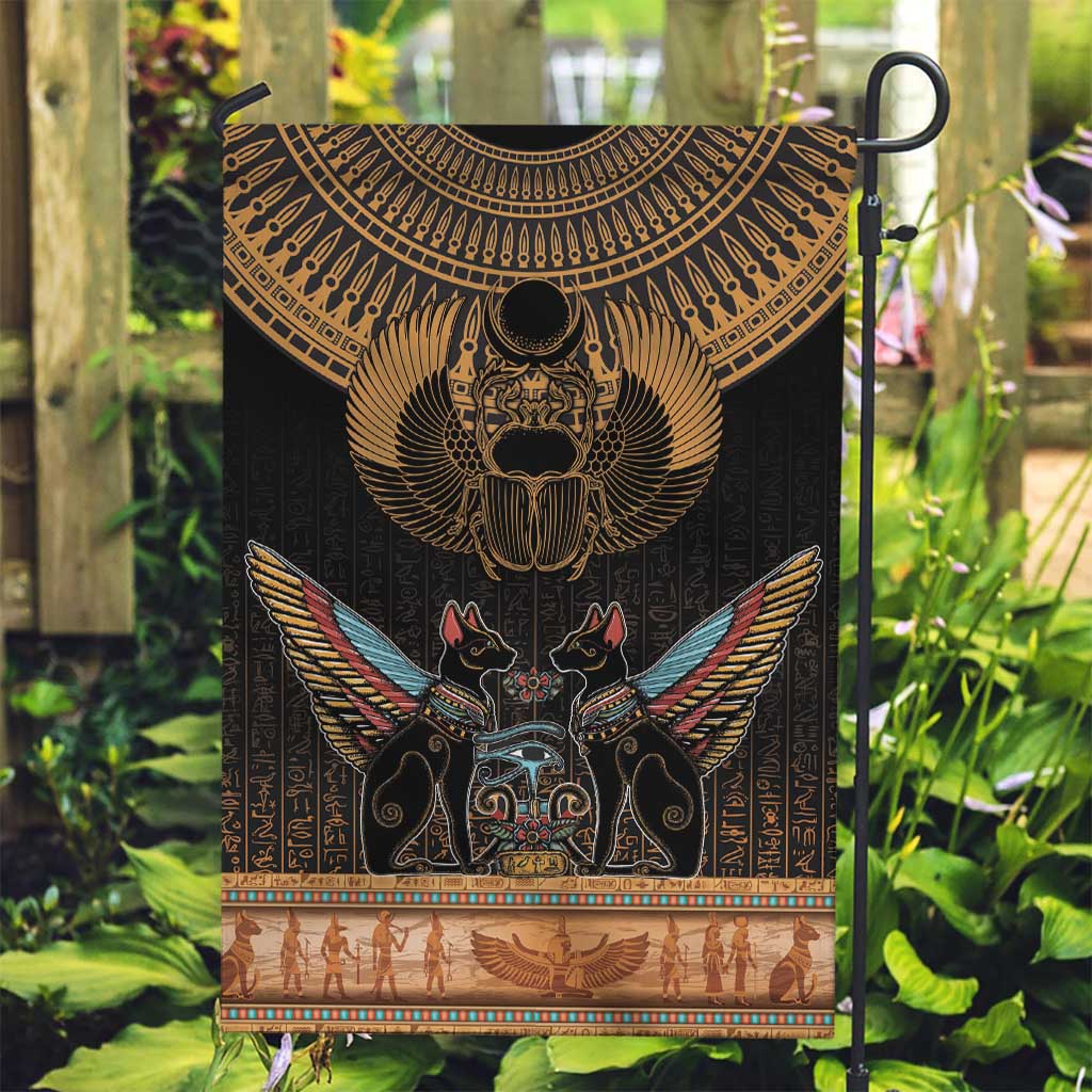 The Scarab Beetle Garden Flag Egyptian Hieroglyphs Alphabet