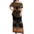 The Scarab Beetle Off Shoulder Maxi Dress Egyptian Hieroglyphs Alphabet