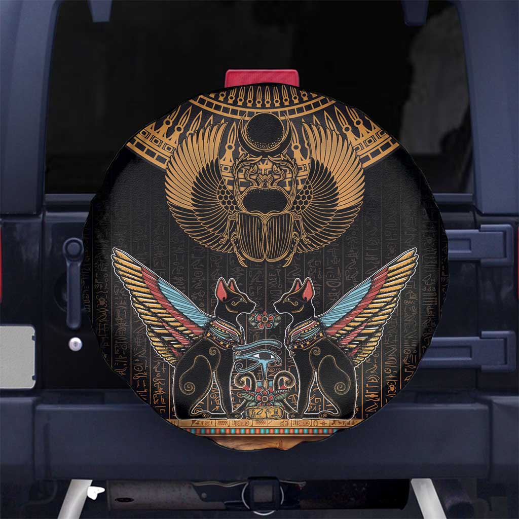 The Scarab Beetle Spare Tire Cover Egyptian Hieroglyphs Alphabet