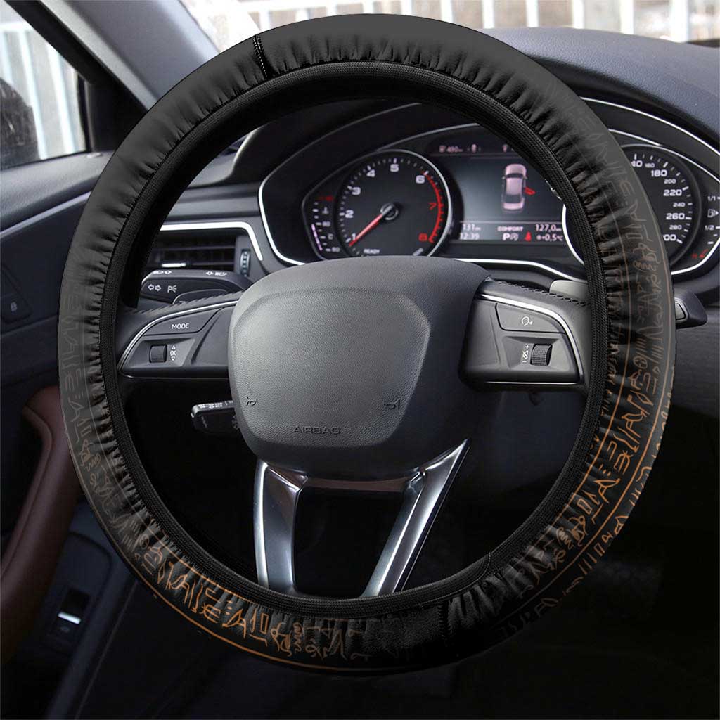 The Scarab Beetle Steering Wheel Cover Egyptian Hieroglyphs Alphabet