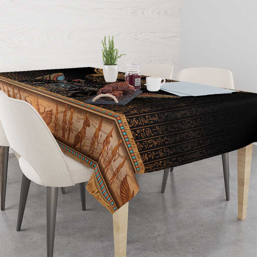 The Scarab Beetle Tablecloth Egyptian Hieroglyphs Alphabet