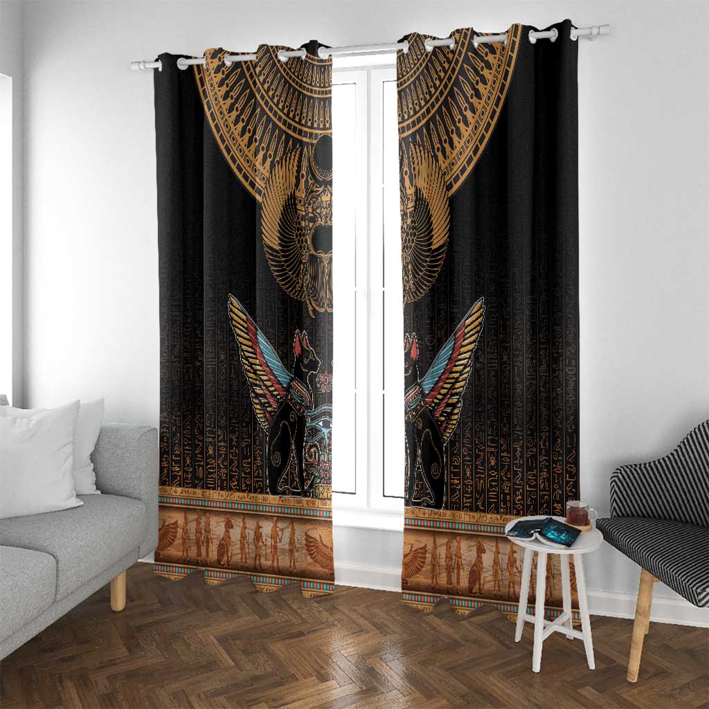 The Scarab Beetle Window Curtain Egyptian Hieroglyphs Alphabet
