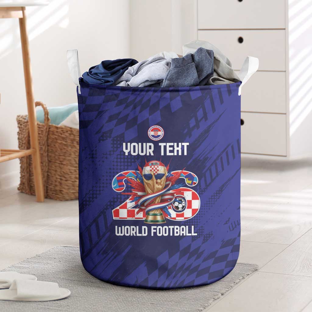 World Football Croatia 2026 Personalized Laundry Basket Mala Zemlja Veliki Snovi
