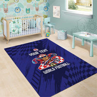 World Football Croatia 2026 Personalized Area Rug Mala Zemlja Veliki Snovi