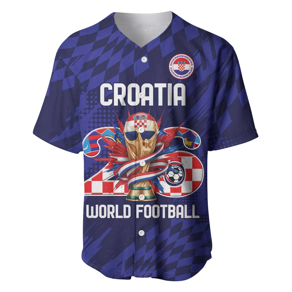 World Football Croatia 2026 Personalized Baseball Jersey Mala Zemlja Veliki Snovi
