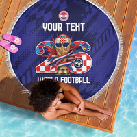World Football Croatia 2026 Personalized Beach Blanket Mala Zemlja Veliki Snovi